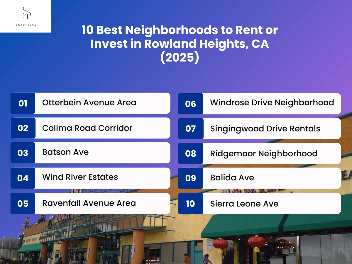 best neighborhoods to rent or invest in rowland heights