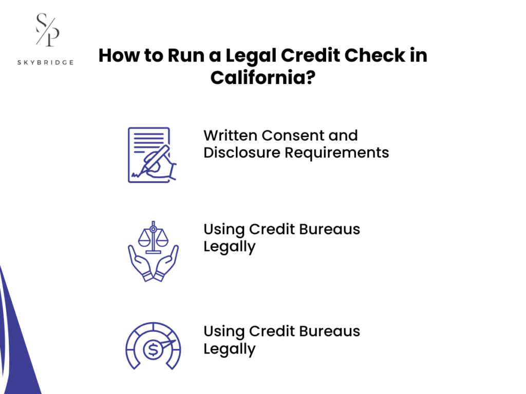 how to run a legal credit check in california