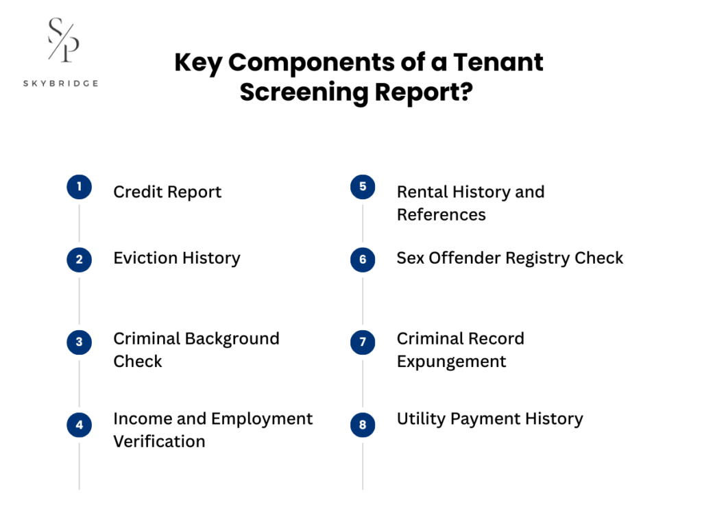 key components of tenant screening report