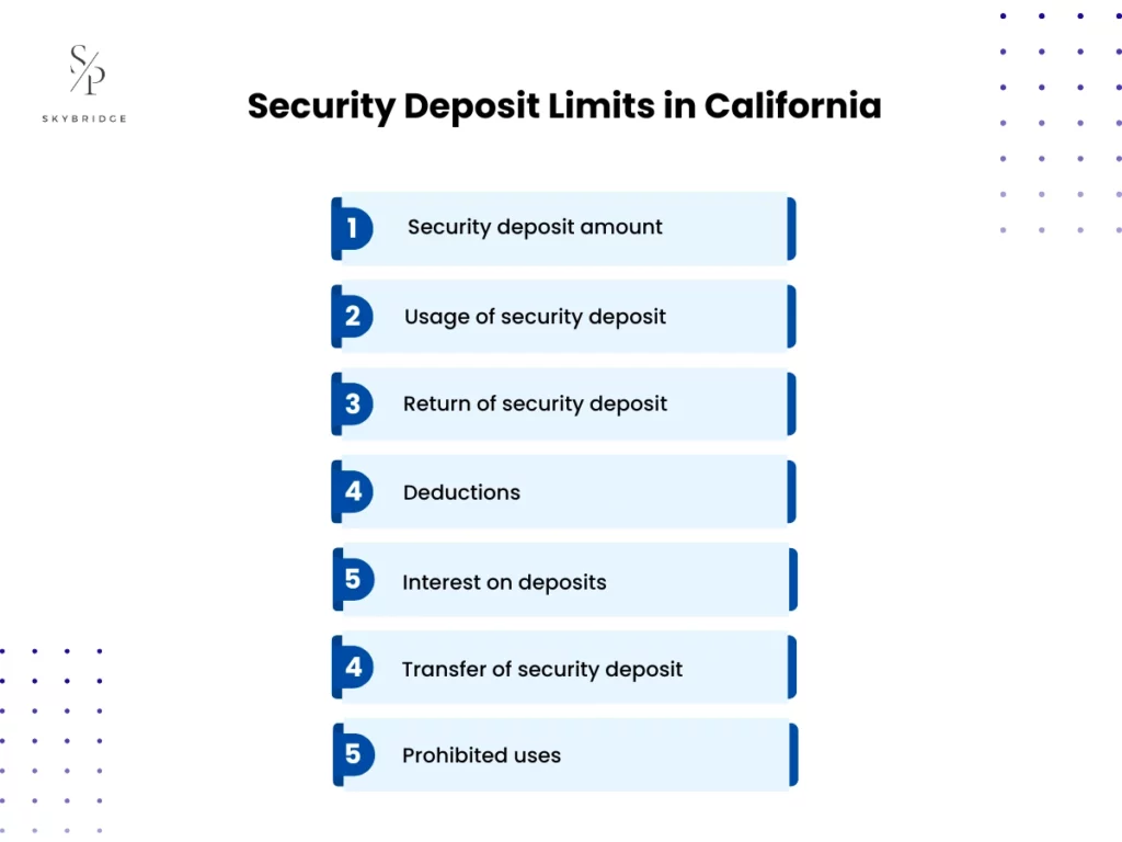 security deposit limits in california