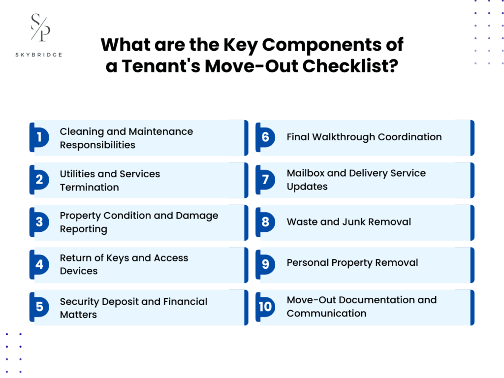 key components of move-out checklist