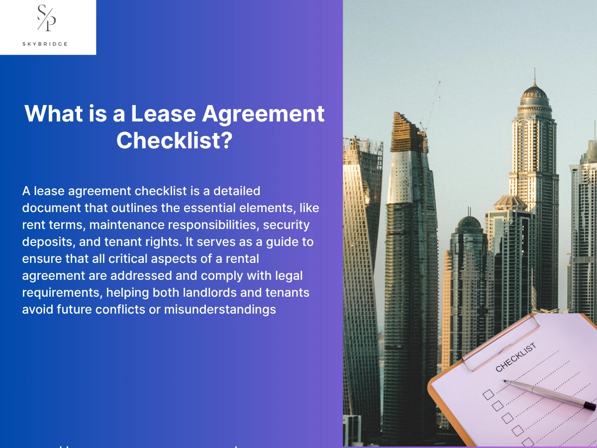 what is lease agreement checklist