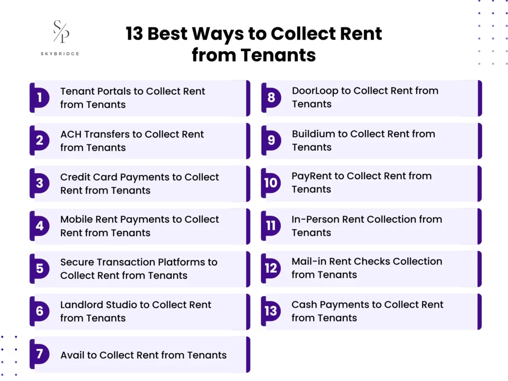 13 ways to collect rent from tenants