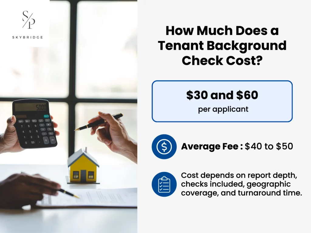 tenant background check cost
