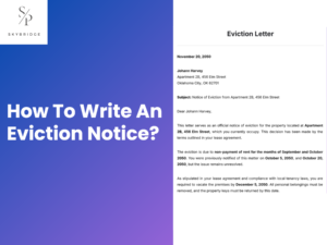 how to write an eviction notice