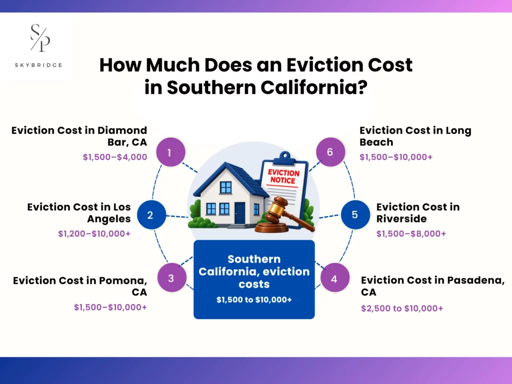 how much does an eviction cost in southern california